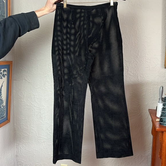 Vivienne Tam Pants - Vivienne Tam Mesh Velvet Pants